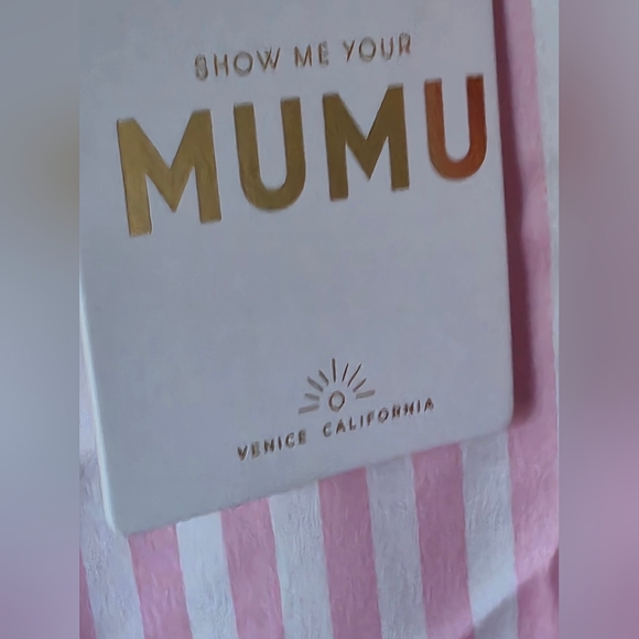 NWT Show Me Your Mumu Harlow Belted Robe Pink & White Striped OS - Picture 3 of 7